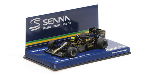 LOTUS 98T AYRTON SENNA 1986 DIRTY VERSION - 1/43 - Minichamps Senna Collection