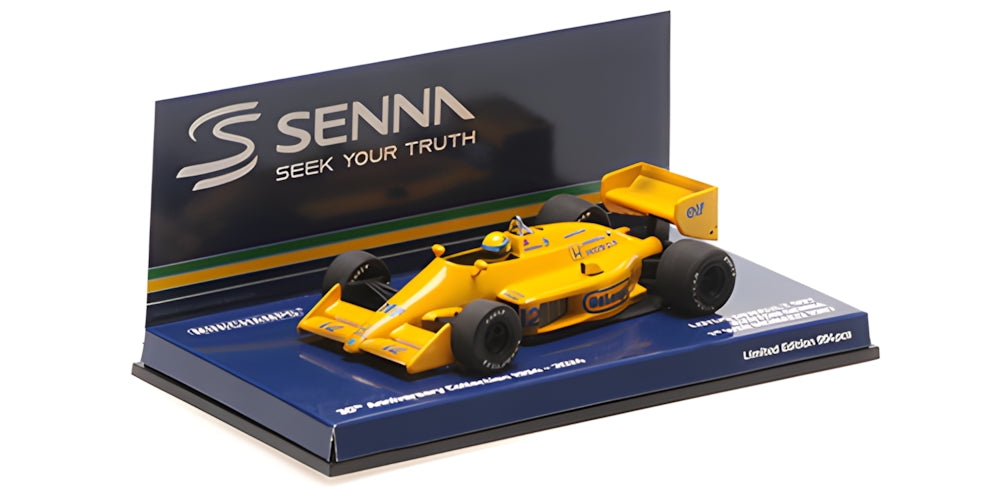 LOTUS HONDA 99T AYRTON SENNA 1ST WIN MONACO GP 1987 DIRTY VERSION 30TH ANNIVERSARY - 1/43 - Minichamps Senna Collection
