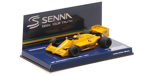LOTUS HONDA 99T AYRTON SENNA 1ST WIN MONACO GP 1987 DIRTY VERSION 30TH ANNIVERSARY - 1/43 - Minichamps Senna Collection