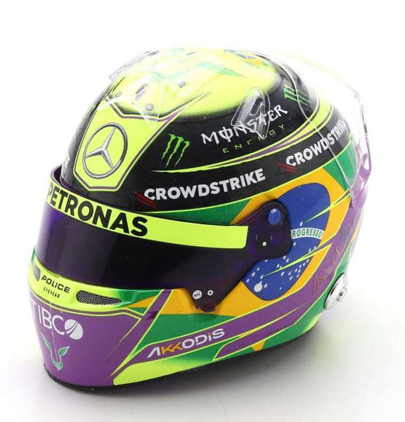 Lewis Hamilton BRAZILIAN GP 2022 Helmet 1:5 Mercedes (2022) Sp –  Triple Crown ModelStore
