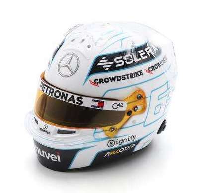 George Russell Helmet 1:5 Qatar GP (2024) - Spark
