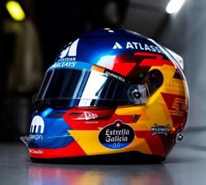 carlos sainz football helmet Helmet Carlos Sainz 2026 1:5 - Spark