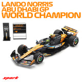 McLaren - F1 MCL39 n°4 (2025) 1:18 - Lando Norris - 3rd Abu Dhabi GP - World Champion - With Pit Board - 18S1118 - Spark