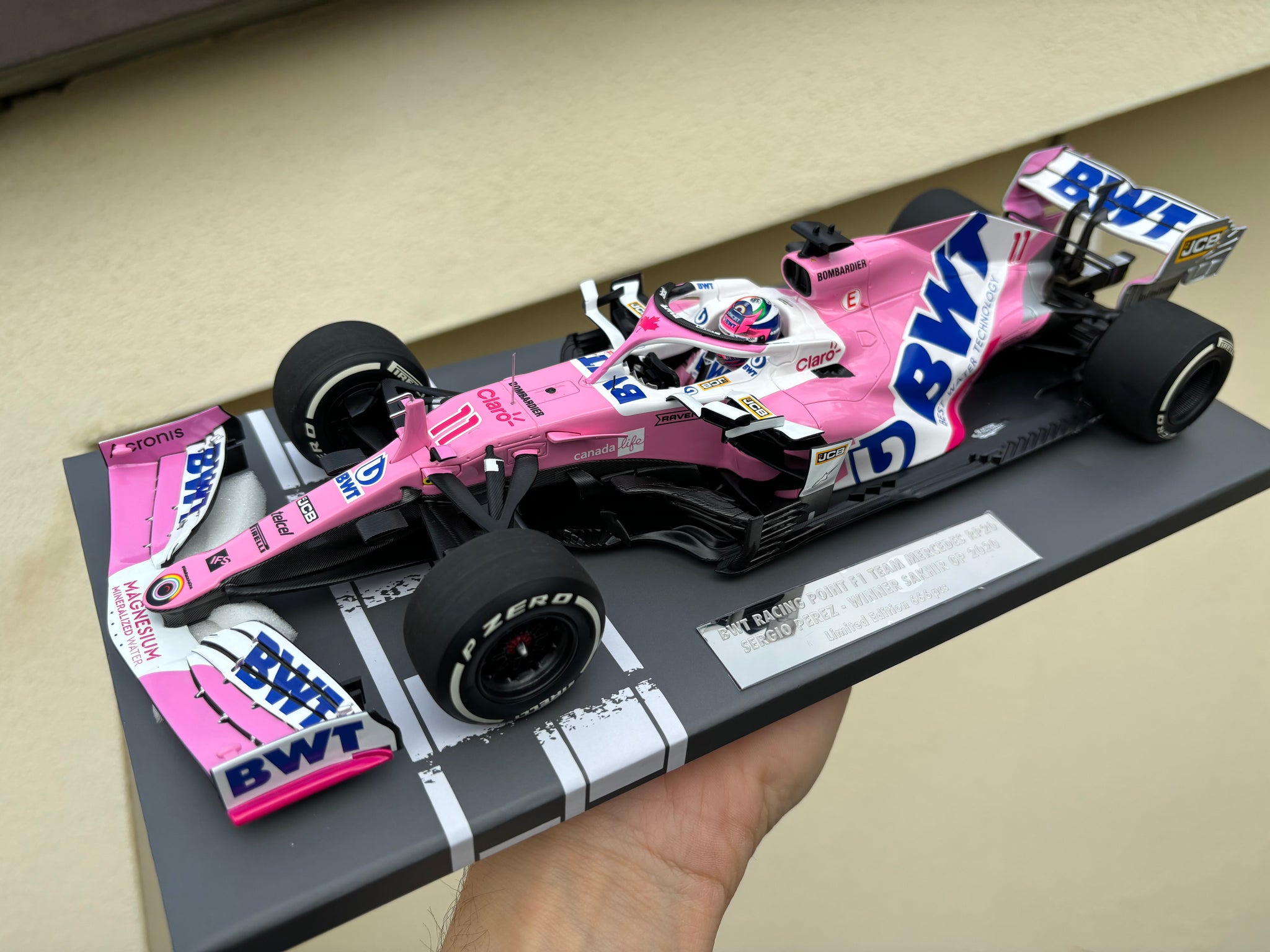 Racing Point BWT F1 RP20 - Sergio Perez - Winner Sakhir GP 2020 - 1:18 –  Triple Crown ModelStore