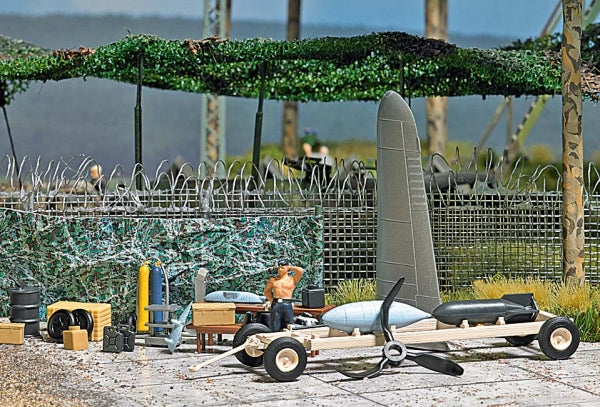 ACCESSORI PER BASE MILITARE HO - 1/87 - Busch