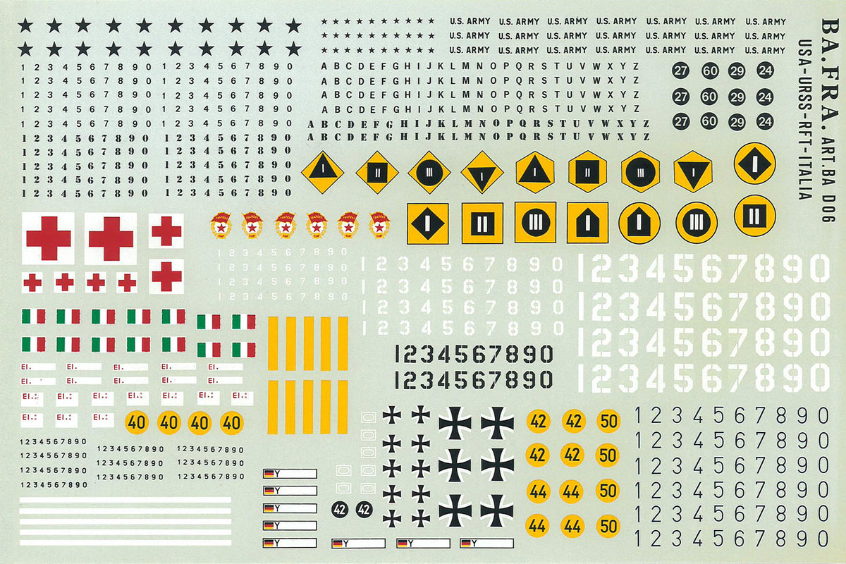 DECALS CARRI ARMATI 1/35 - - - Bafra