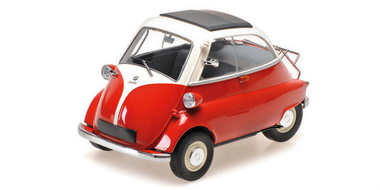 BMW ISETTA WHITE & RED 1955 - 1/18 - Minichamps