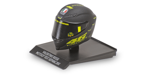 CASCO VALENTINO ROSSI MOTOGP TEST SEPANG 2012 - 1/10 - Minichamps