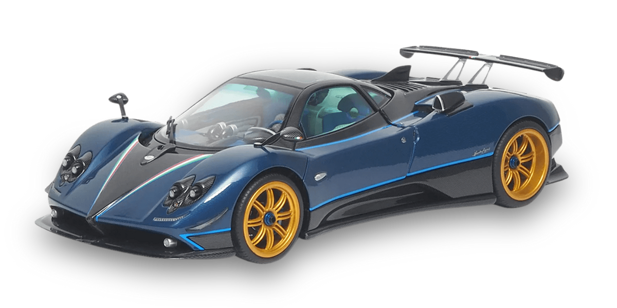 PAGANI ZONDA TRICOLORE BLUE METALLIC 2010 - 1/18 - Almost Real