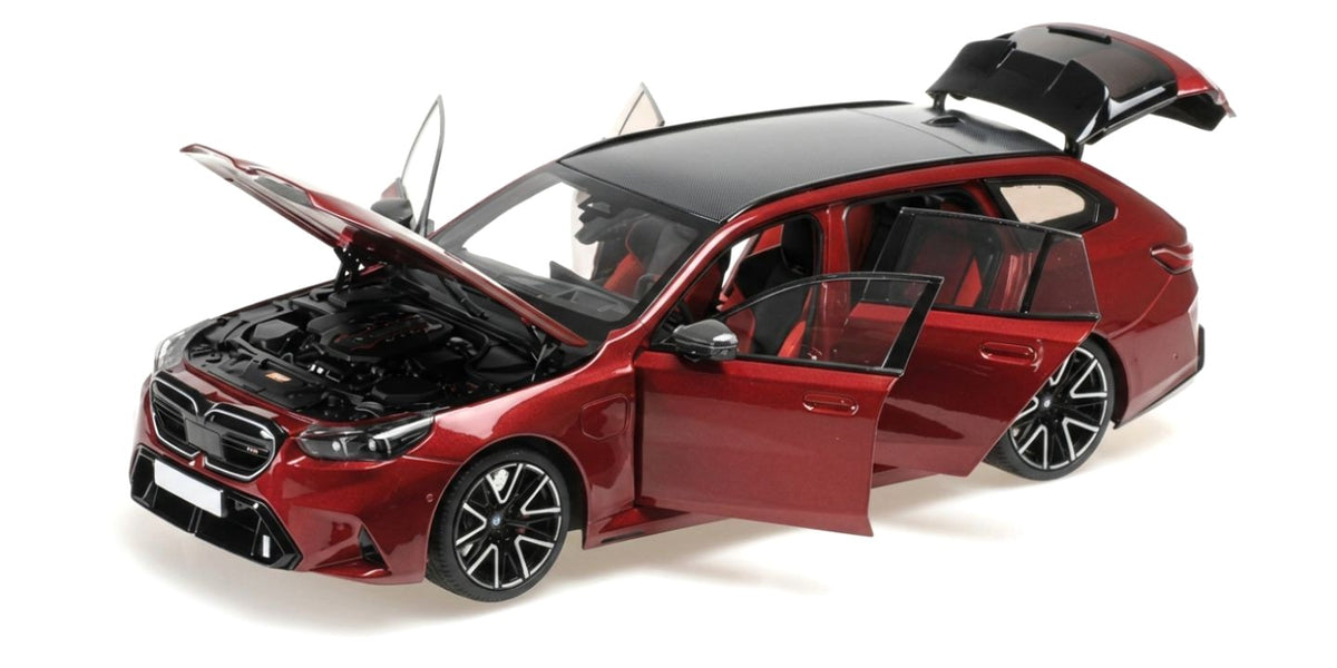 BMW M5 TOURING DARK RED METALLIC 2024 - 1/18 - Minichamps