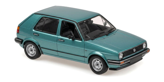 VOLKSWAGEN GOLF II (4-DOOR) TURQUOISE 1985 - 1/43 - Minichamps