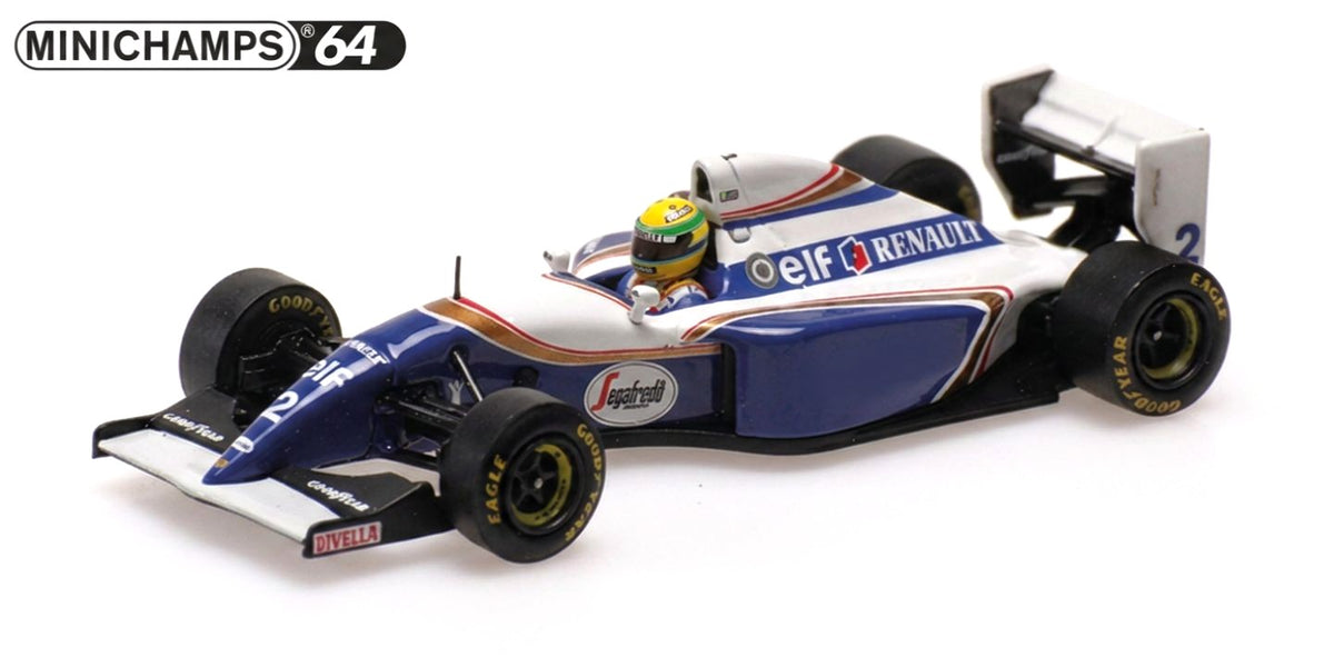 WILLIAMS RENAULT FW16 AYRTON SENNA BRAZIL GP 1994 - 1/64 - Minichamps Senna Collection