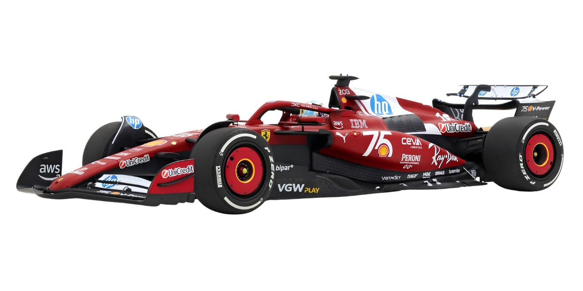 FERRARI SF-25 CHARLES LECLERC 2ND PLACE MONACO GP 2025 WITH DRIVER FIGURINE - 1/18 - BBR MODELS