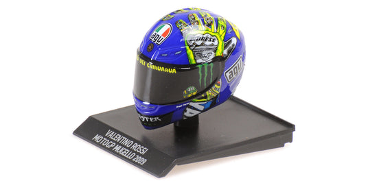 CASCO VALENTINO ROSSI MOTOGP MUGELLO 2009 - 1/10 - Minichamps