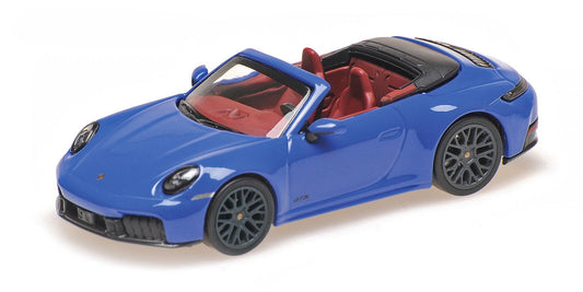 PORSCHE 911 (992.2) CARRERA GTS CABRIOLET BLUE 2025 - 1/64 - Minichamps