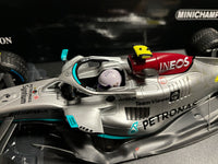 Mercedes - F1 W13 (2022) 1:18 - Monaco GP - Lewis Hamilton - With Rain Tyres - Minichamps