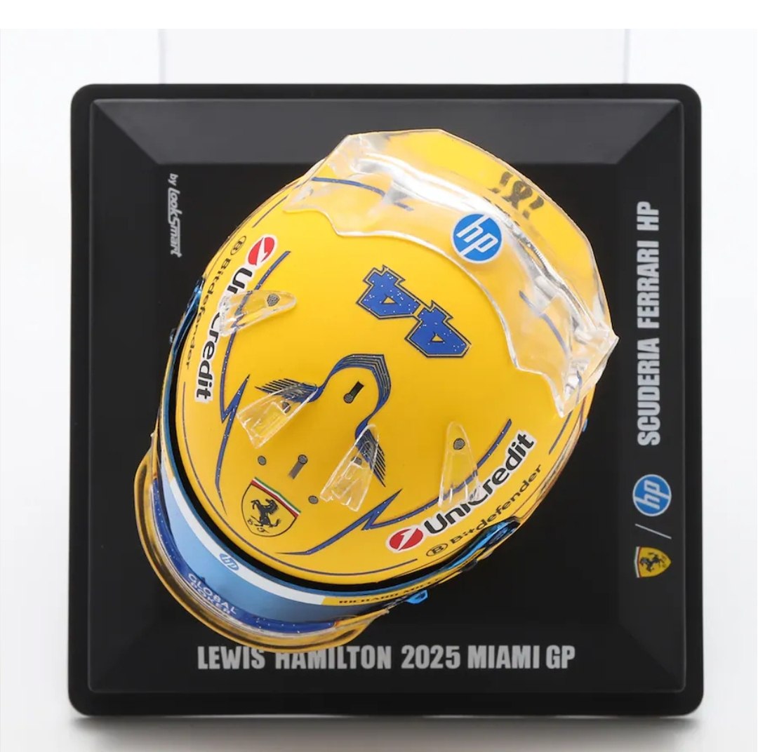 Lewis Hamilton - 2025 - Helmet Ferrari - Miami GP - 1:5 - LSHEL015 - Looksmart
