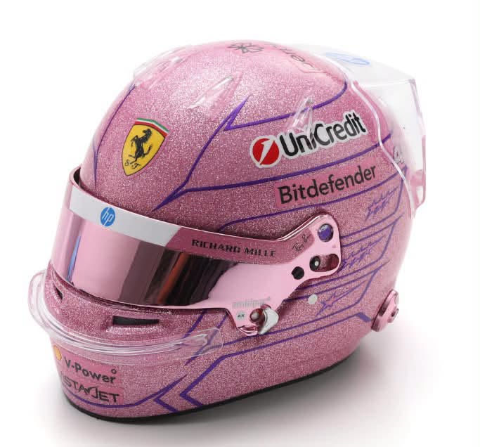 HELMET LEWIS HAMILTON TEAM FERRARI HP MONACO GP 2026 1:5 - Looksmart - LSHEL035