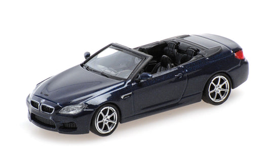 BMW M6 CABRIO BLUE METALLIC 2015 - 1/87 - Minichamps