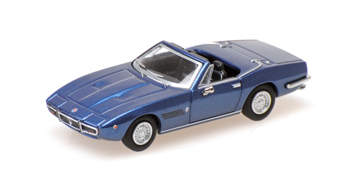MASERATI GHIBLI SPYDER BLUE METALLIC 1969 - 1/87 - Minichamps