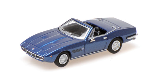MASERATI GHIBLI SPYDER BLUE METALLIC 1969 - 1/87 - Minichamps