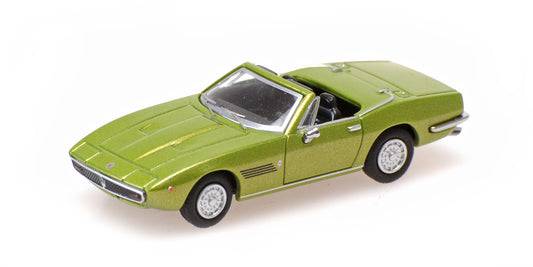 MASERATI GHIBLI SPYDER LIGHT GREEN METALLIC 1969 - 1/87 - Minichamps