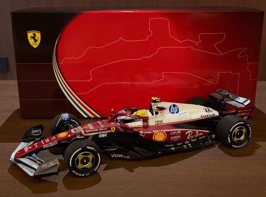 Ferrari - F1 SF-25 n°44 (2025) 1:18 - Monza GP - Lewis Hamilton - Monza Livery for 50 years Lauda World Champion - P18267B44 - Polyfoam - BBR