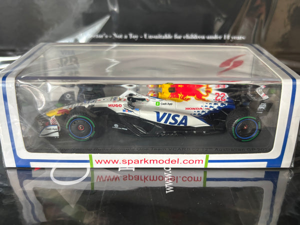 VISA - CASH APP RB n°22 (2025) 1:43 - Yuki Tsunoda - Australian GP - Spark