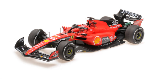 FERRARI SF-23 CHARLES LECLERC 4TH PLACE GP SINGAPORE 2023 - 1/18 - BBR MODELS