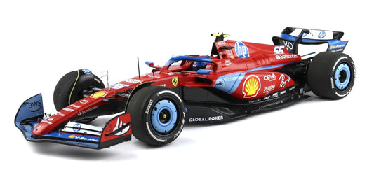 FERRARI SF-24 CARLOS SAINZ GP MIAMI 2024 - 1/18 - BBR MODELS