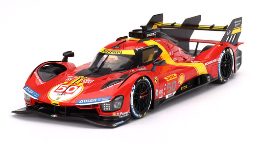 FERRARI 499P TEAM AF CORSE #50 3RD PLACE WEC 1000 MILES OF SEBRING 2023 - 1/18 - BBR MODELS