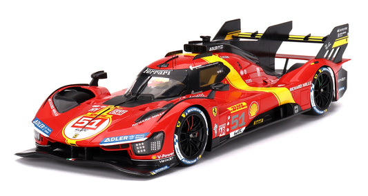 FERRARI 499P TEAM AF CORSE #51 3RD PLACE WEC 6H OF SPA 2023 - 1/18 - BBR MODELS