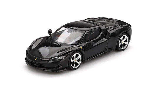 FERRARI 296 GTB NERO DAYTONA 2024 - 1/64 - BBR MODELS
