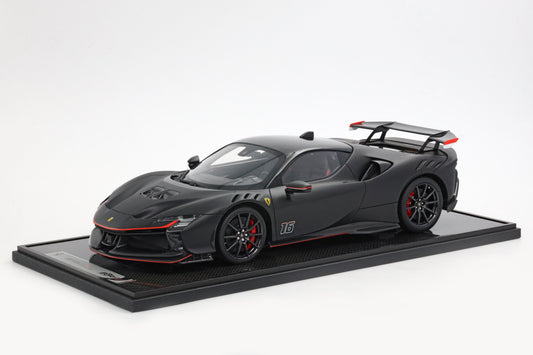 FERRARI SF90 XX STRADALE #16 MATT BLACK 1:12 - BBR Models - BBR1220CL
