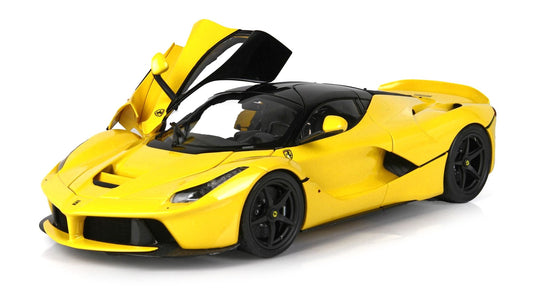 FERRARI LAFERRARI GIALLO MODENA WITH MATT BLACK WHEELS - 1/18 - BBR MODELS