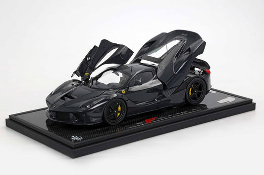 FERRARI LAFERRARI DIE CAST FULL CARBON CON BASE CARBONIO 1:18 - BBR Models - BBR182244A