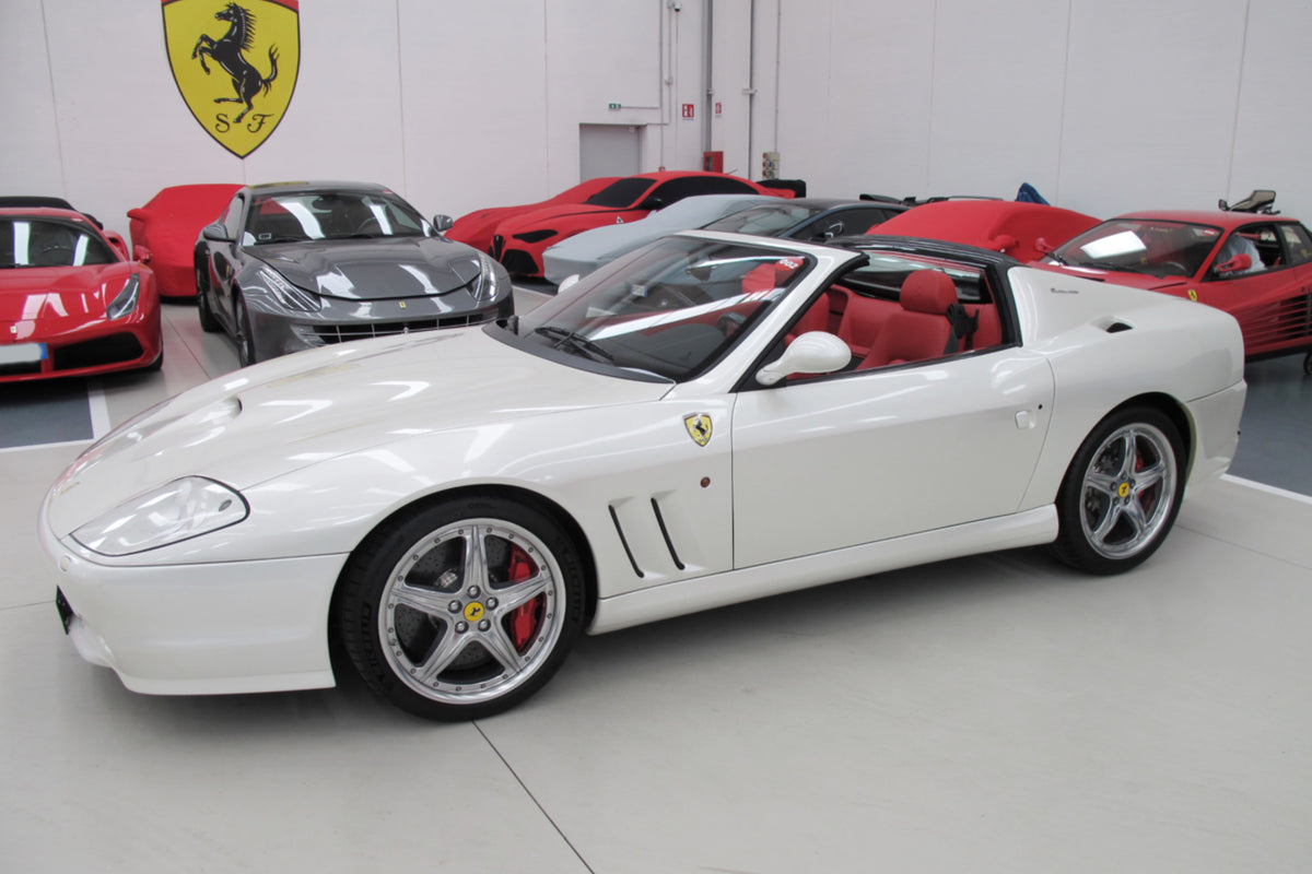 FERRARI 575M SUPERAMERICA 2005 - MADE IN ITALY BIANCO FUJI 1:18 - BBR Models - BBR1876A