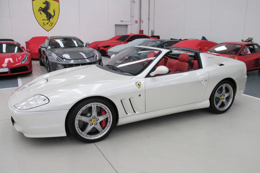 FERRARI 575M SUPERAMERICA 2005 - MADE IN ITALY BIANCO FUJI 1:18 - BBR Models - BBR1876A