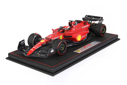 FERRARI F1-75 G.P BAHRAIN 2022 WINNER C.LECLERC 1:18 - BBR Models - BBR221816DIE