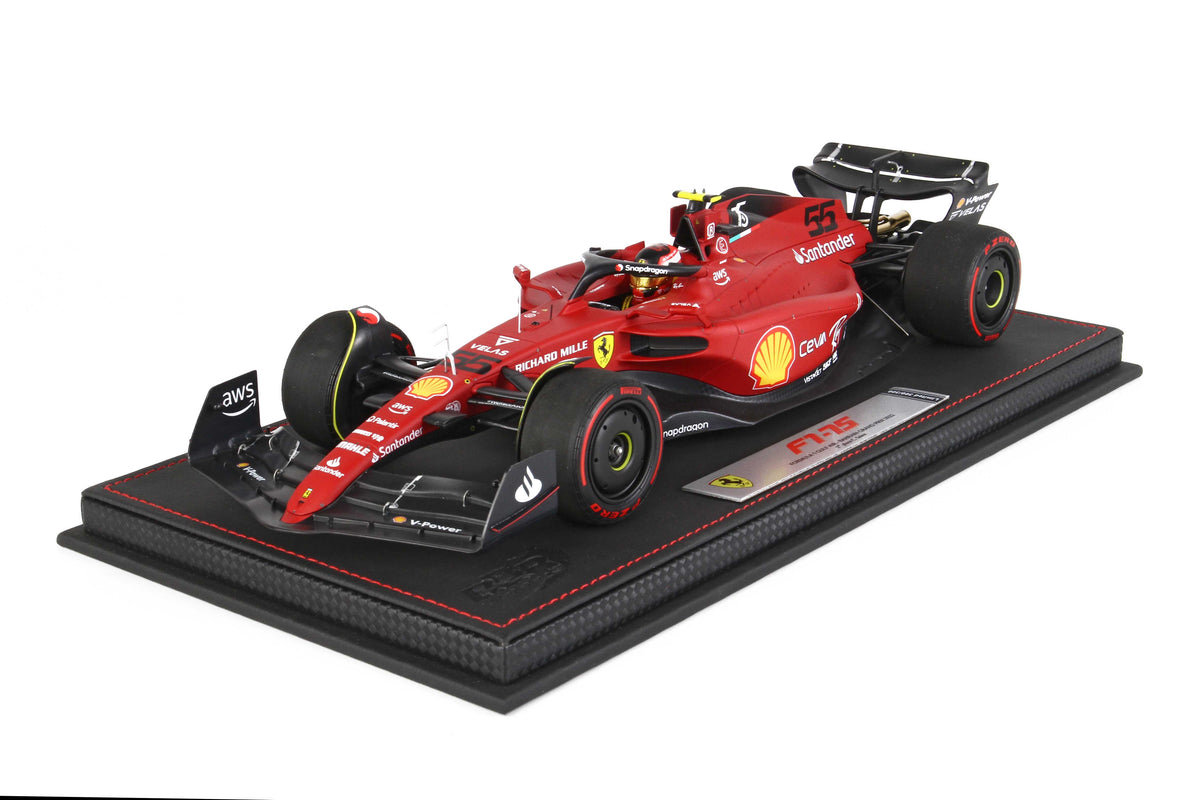 FERRARI F1-75 G.P BAHRAIN 2022 C.SAINZ 1:18 - BBR Models - BBR221855DIE