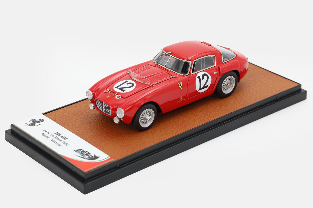 FERRARI 340 MM S/N 0318 24H LE MANS 1953 DRIVER ASCARI-VILLORESI 1:43 - BBR Models - BBR267B
