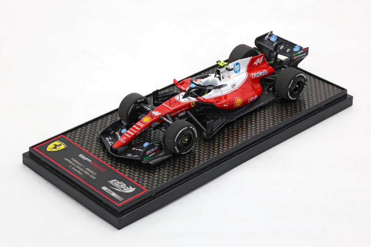 FERRARI SF26 F1 JAPANESE GRAND PRIX - METAL DIECAST HAMILTON - SESTO POSTO 1:43 - BBR Models - BBRC332B44
