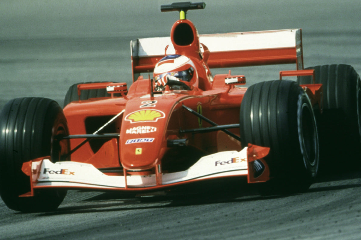 FERRARI F2001 GP FRANCE 2001 BARRICHELLO - TERZO POSTO 1:18 - BBR Models - BBRC1861A2
