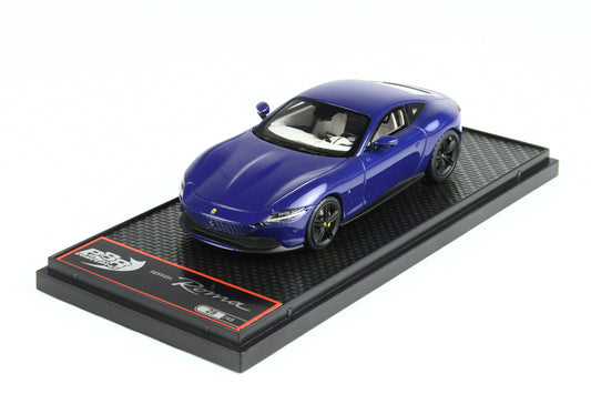 FERRARI ROMA BLU ELETTRICO METALLIZZATO 1:43 - BBR Models - BBRC236L