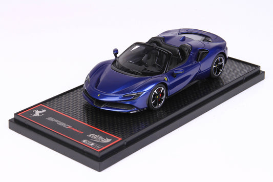 FERRARI SF90 SPIDER BLU ELETTRICO METAL 1:43 - BBR Models - BBRC244B