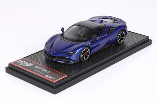 FERRARI SF90 SPIDER - CLOSED ROOF BLU ELETTRICO METAL 1:43 - BBR Models - BBRC249B