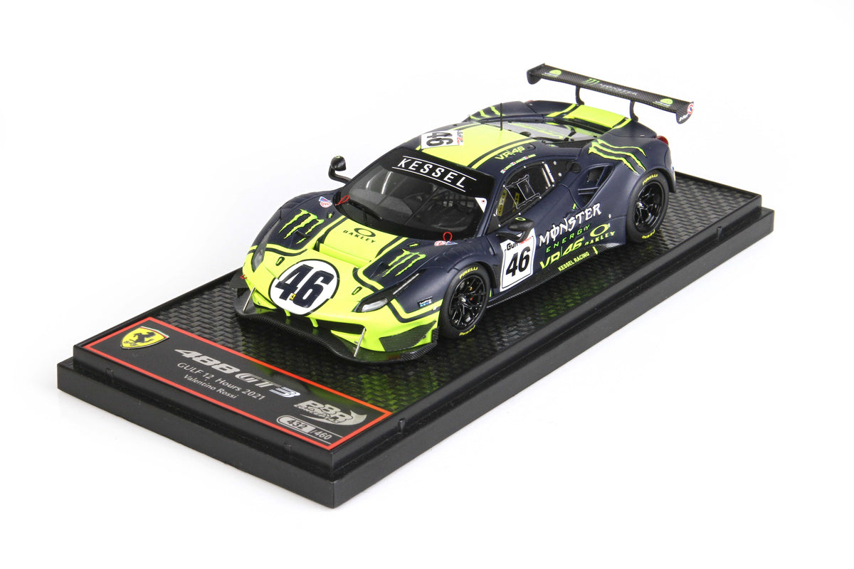 FERRARI 488 GT3 VALENTINO ROSSI TEAM KESSEL 1:43 - BBR Models - BBRC258