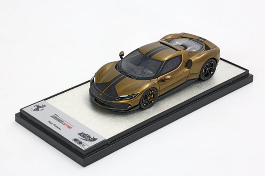 FERRARI 296 ASSETTO FIORANO VERDE VOLTERRA LUCIDO 1:43 - BBR Models - BBRC265SU07