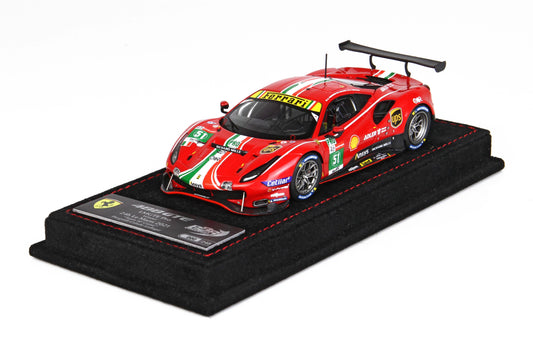 FERRARI 488 GTE LMGTE TEAM AF CORSE WINS LE MANS 2021 CAR NO. 51 1:43 - BBR Models - BBRC266A