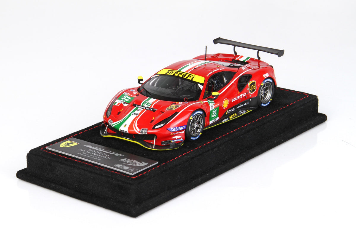 FERRARI 488 GTE LMGTE TEAM AF CORSE LE MANS 2021 CAR NO. 52 1:43 - BBR Models - BBRC266B